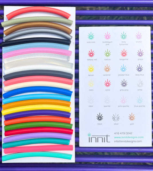 Vinyl Cord Swatch Set – 25 Color Samples for Furniture Reweaving, Crafts & Custom Orders