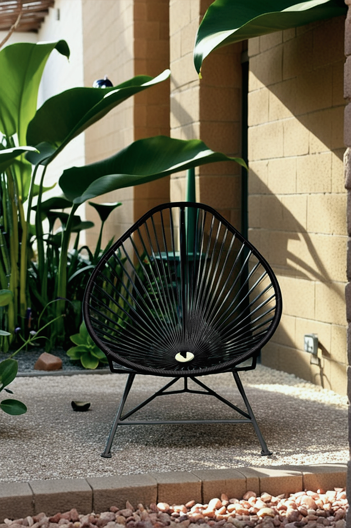 Handcrafted Premium Acapulco Chair – Indoor/Outdoor Design with Custom Frame & Vinyl Colors