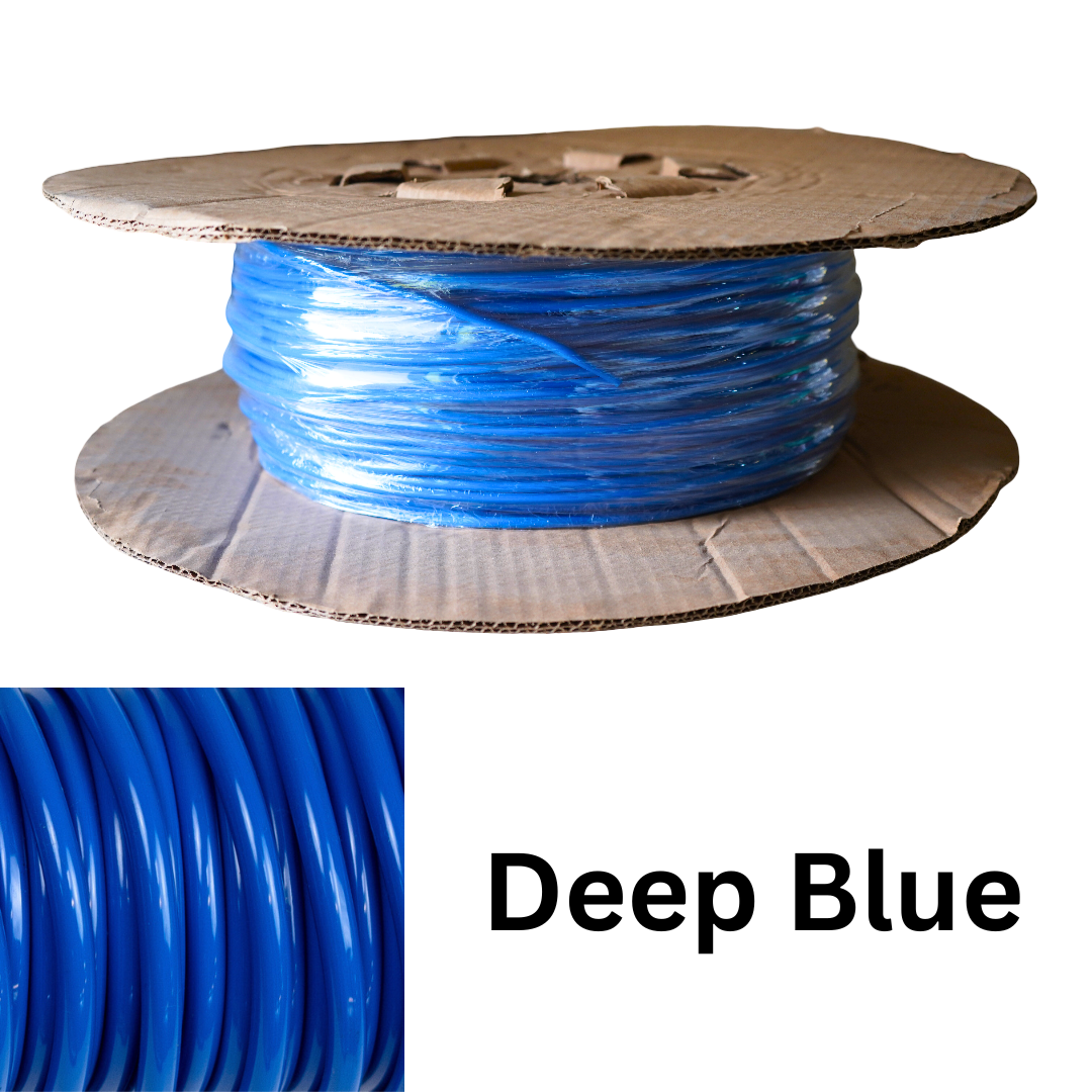 1000ft Mint/Deep Blue UV-Resistant Vinyl Cord – 0.2" (5mm) – Ultra Durable – Ideal for Acapulco Chair Weaving – Made in Canada