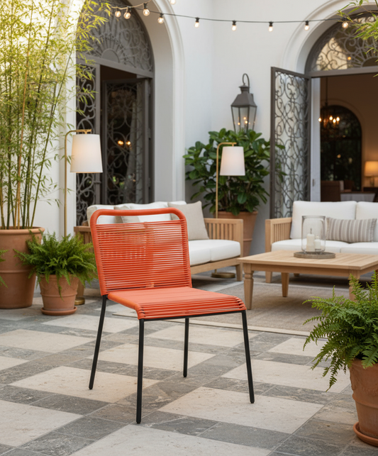 La Naranja Chair Orange/Black