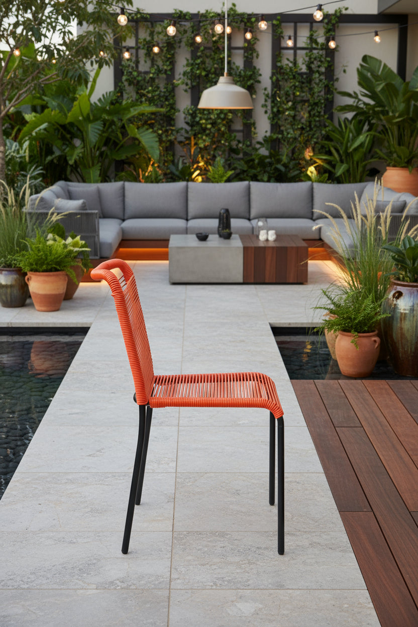 La Naranja Chair Orange/Black