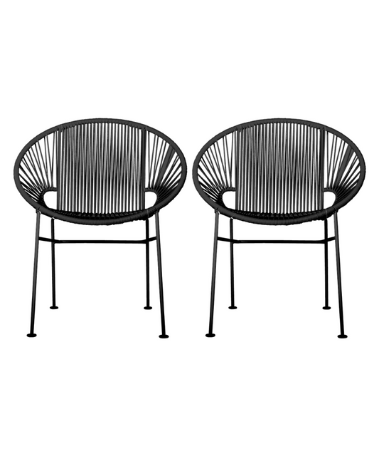 Set of (2) Concha Chairs (Various Frames/Weave Colors)