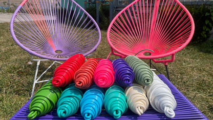 150ft/46m UV-Resistant Vinyl Cord – 0.2" (5mm) – Flexible & Soft – Ideal for Acapulco Chair Weaving – Made in Canada